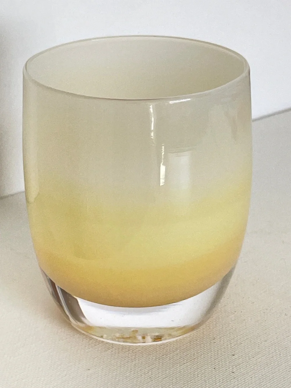 Glassybaby Angel Votive Candle Holder - Pre-Triskelion WITH Paper Label